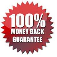 100% Money Back Guarnatee Seal