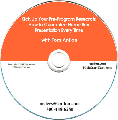 Kick Up Your Pre Program Research How to Guarantee a Home Run 